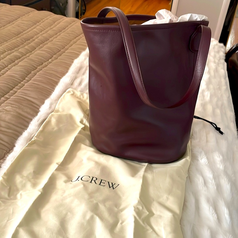 J Crew Italian leather bag
